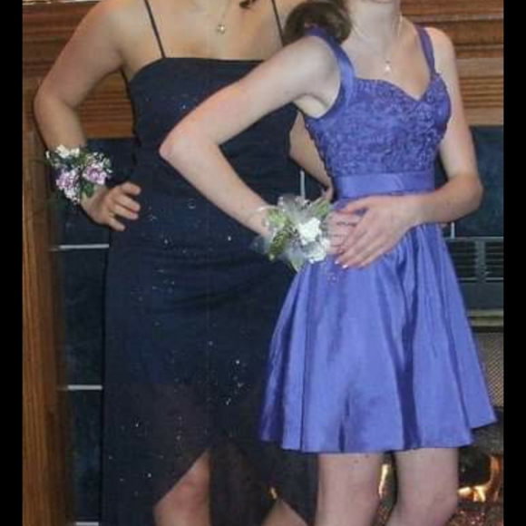 Purple Mini Cocktail Dress - Picture 2 of 3